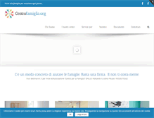 Tablet Screenshot of centrofamiglia.org